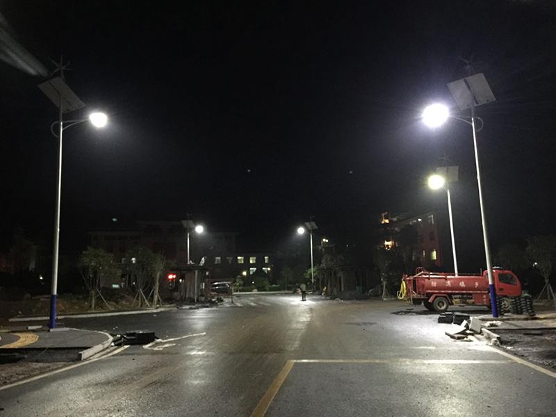 湖南省郴州市某道路风光互补太阳能路灯